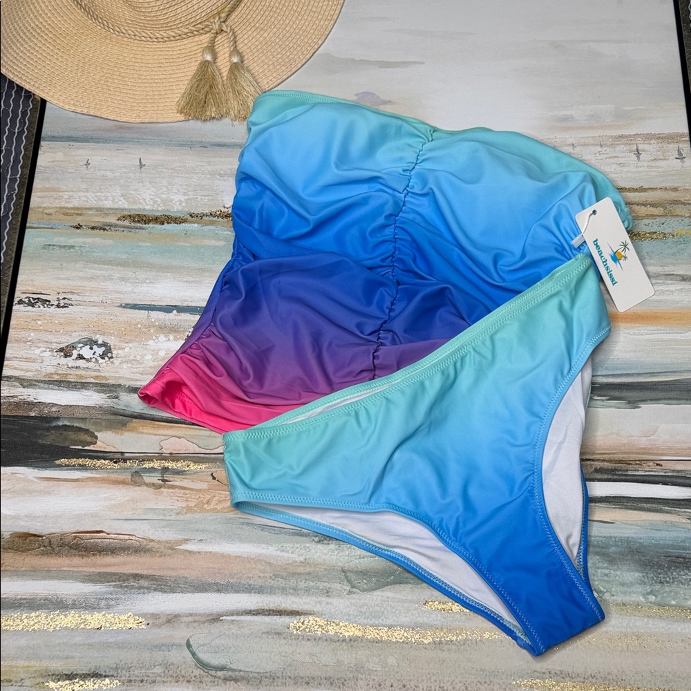 Vibrant Gradient Bikini Set NWT